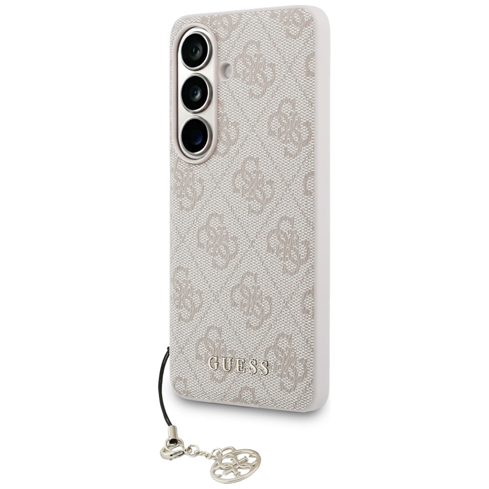 Guess 4G Classic Logo Charm MagSafe Case for Samsung Galaxy S26 - Pink