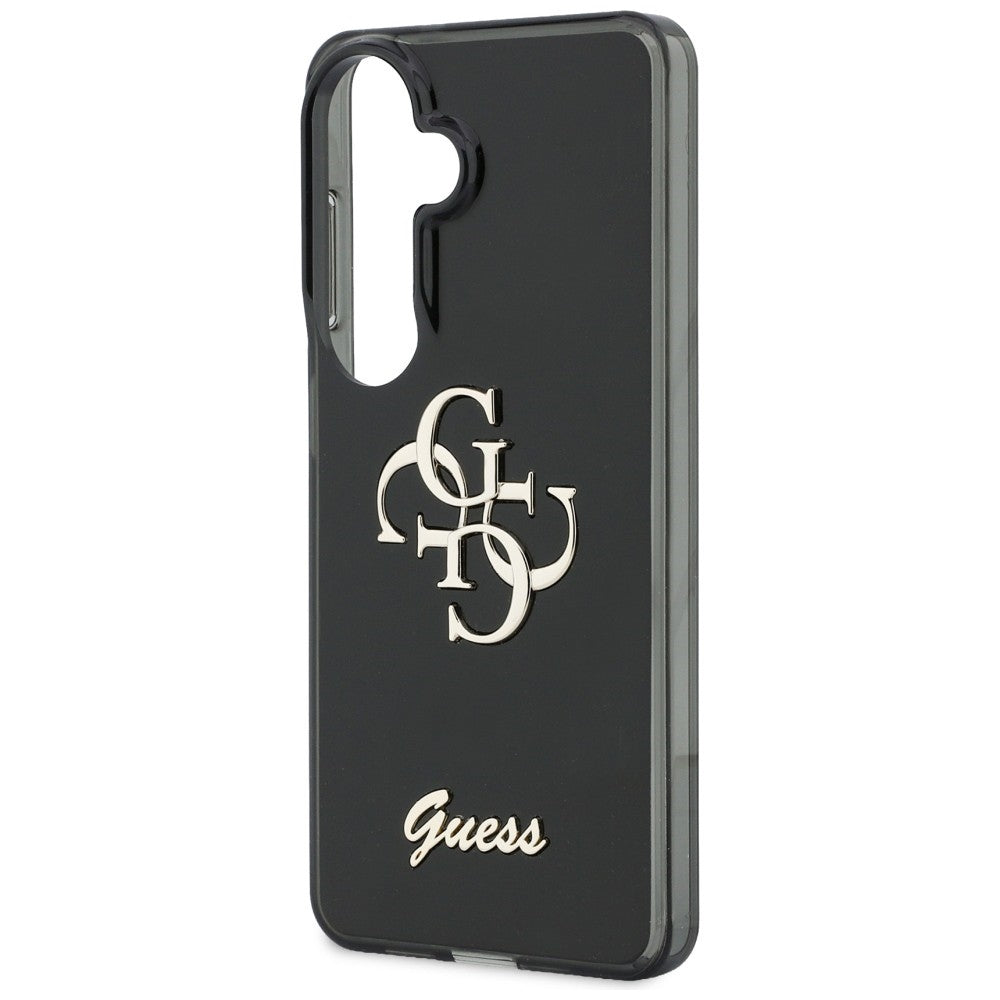 Guess IML Big Metal 4G Script-kasse til Samsung Galaxy S26 - sort