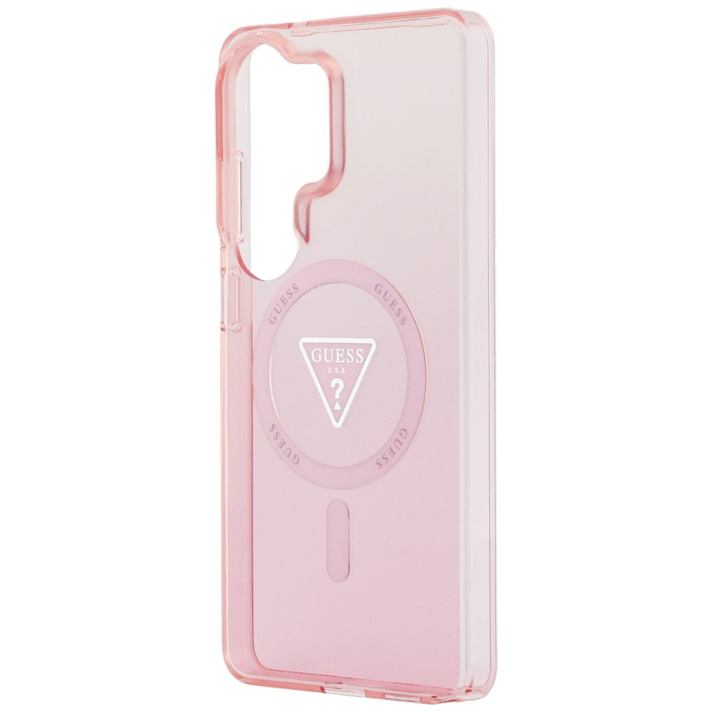 Guess IML Gradient Triangle MagSafe Case til Samsung Galaxy S26 Ultra - Pink