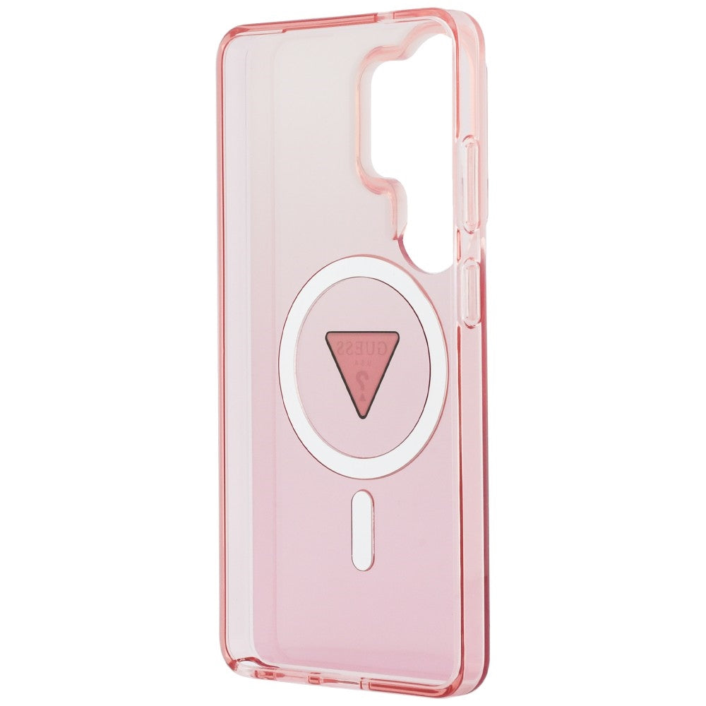 Guess IML Gradient Triangle MagSafe Case til Samsung Galaxy S26 Ultra - Pink