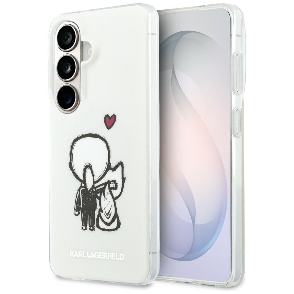 Karl Lagerfeld IML Karl&Choupette MagSafe Case for Samsung Galaxy S26 - Transparent