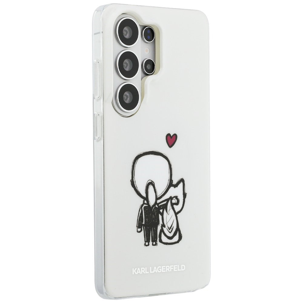 Karl Lagerfeld IML Karl&Choupette MagSafe Case for Samsung Galaxy S26 Ultra - Transparent