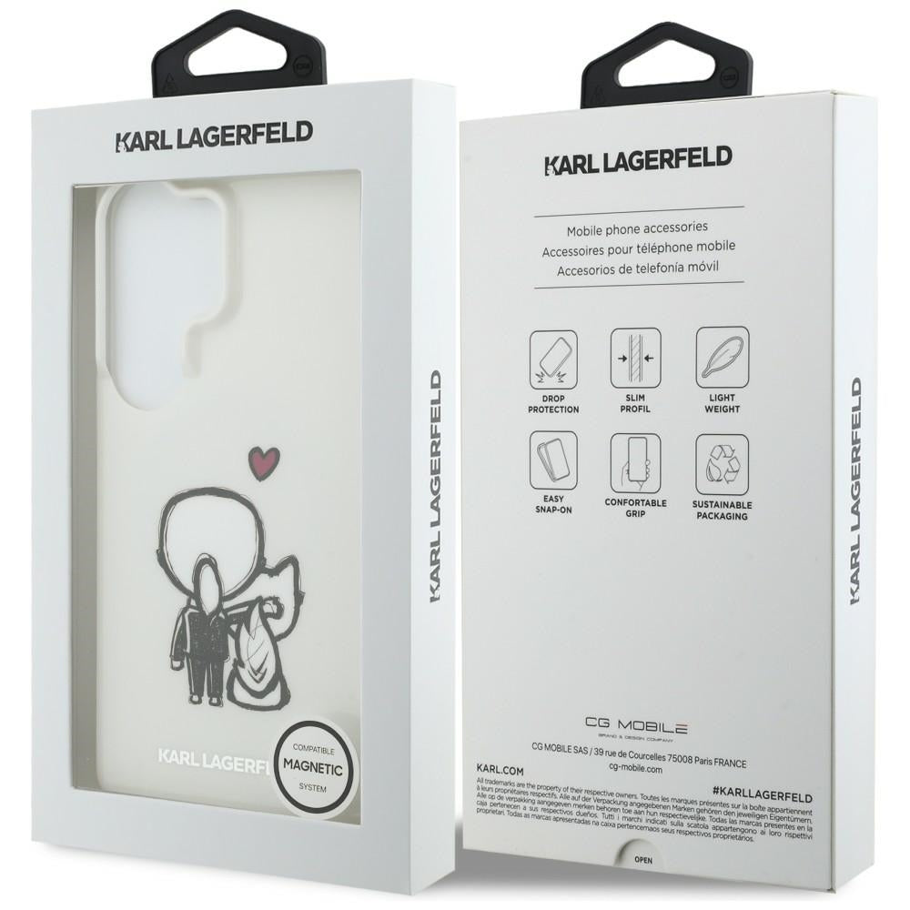 Karl Lagerfeld IML Karl&Choupette MagSafe Case for Samsung Galaxy S26 Ultra - Transparent