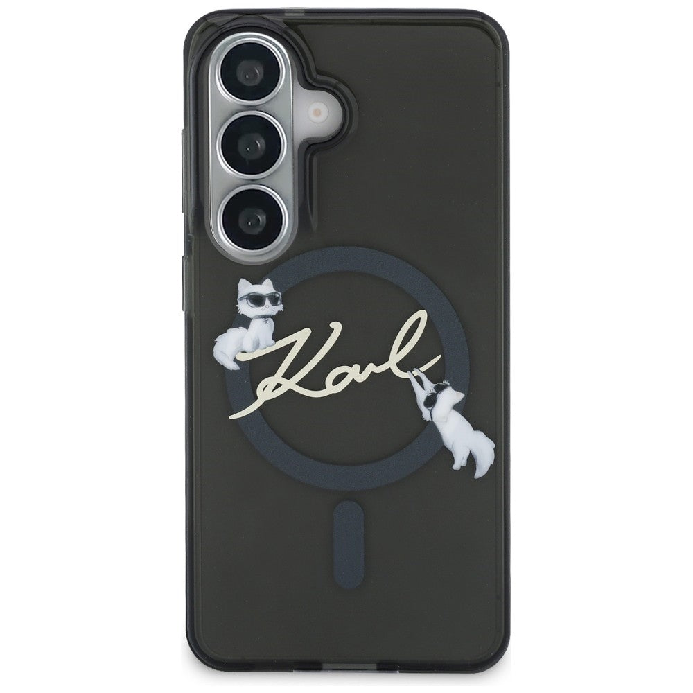 Karl Lagerfeld IML KC Script MagSafe Case til Samsung Galaxy S26 - sort