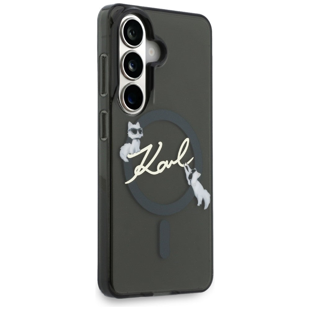 Karl Lagerfeld IML KC Script MagSafe Case til Samsung Galaxy S26 Plus - sort