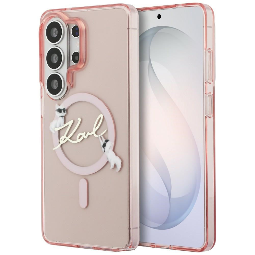 Karl Lagerfeld IML KC Script MagSafe Case til Samsung Galaxy S26 Ultra - Pink