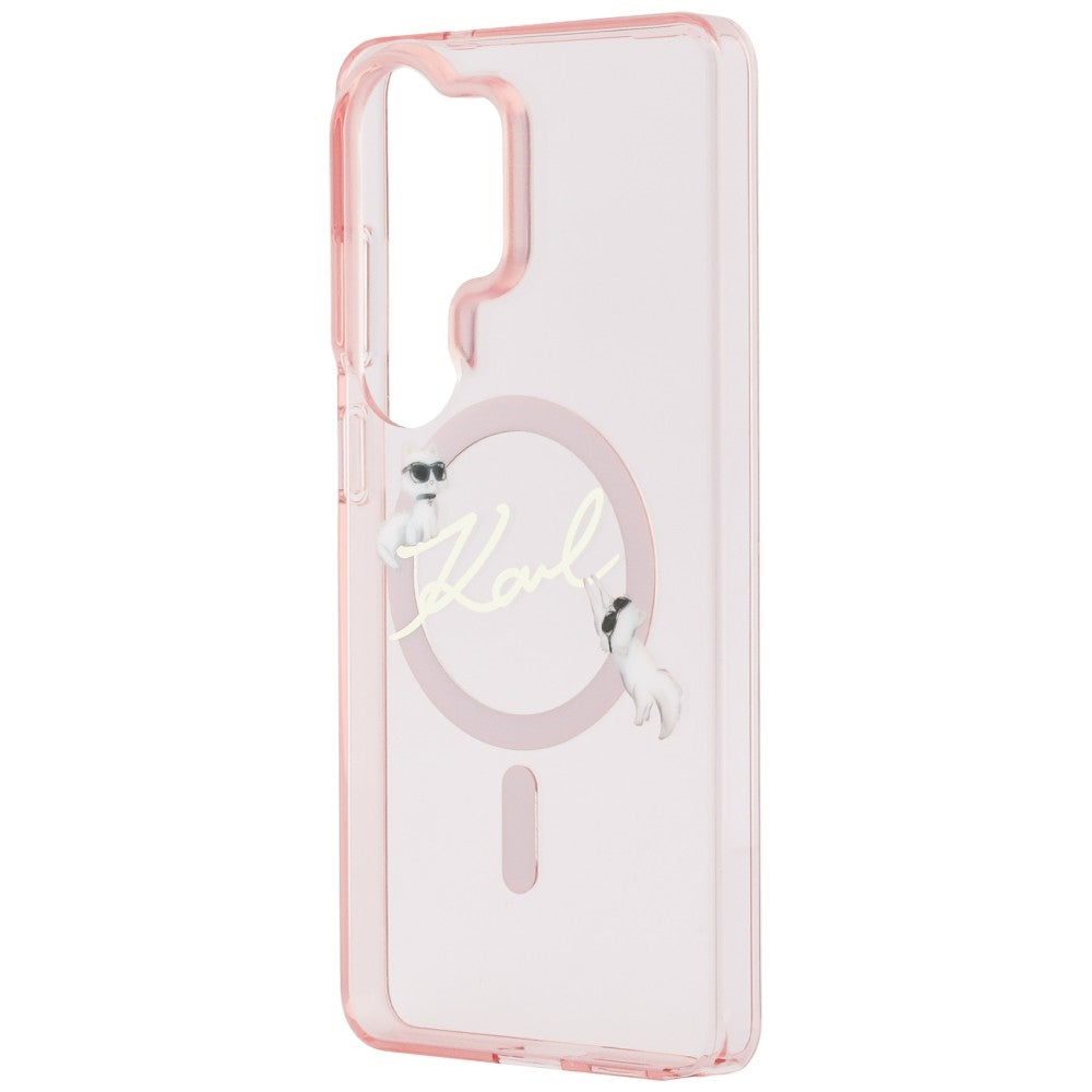 Karl Lagerfeld IML KC Script MagSafe Case for Samsung Galaxy S26 Ultra - Pink