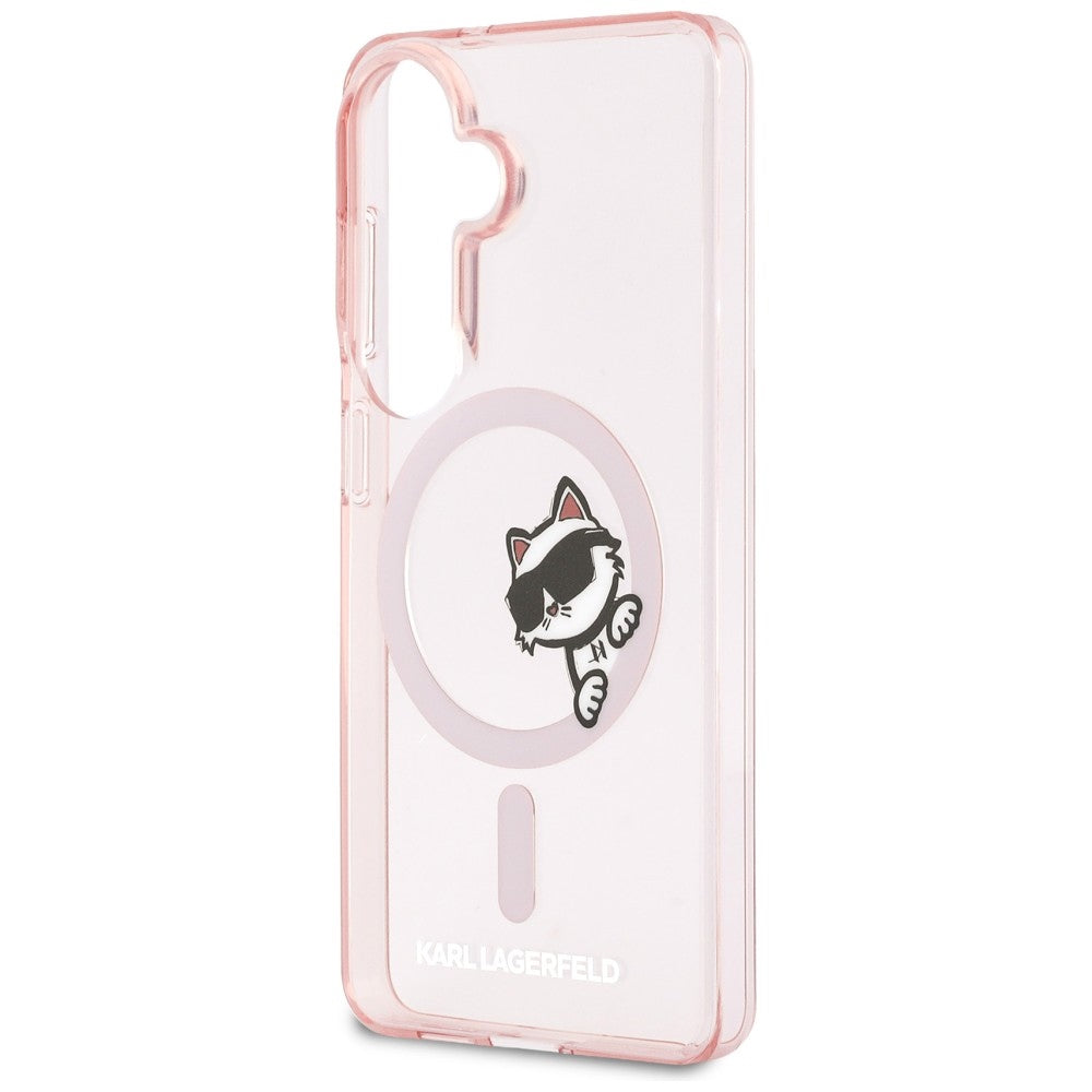 Karl Lagerfeld IML Peekaboo Choupette MagSafe Case til Samsung Galaxy S26 - Pink