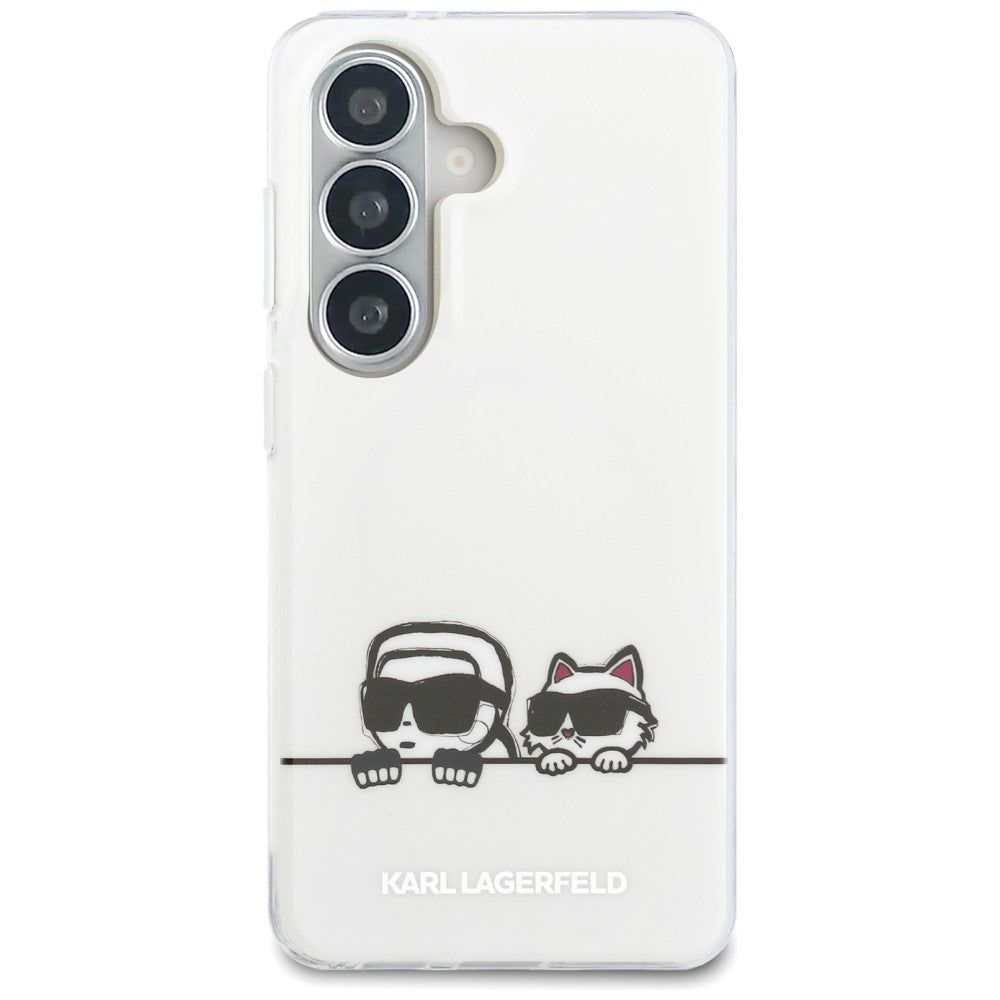 Karl Lagerfeld IML Peekaboo Karl&Choupette MagSafe Case til Samsung Galaxy S26 Plus - gennemsigtigt