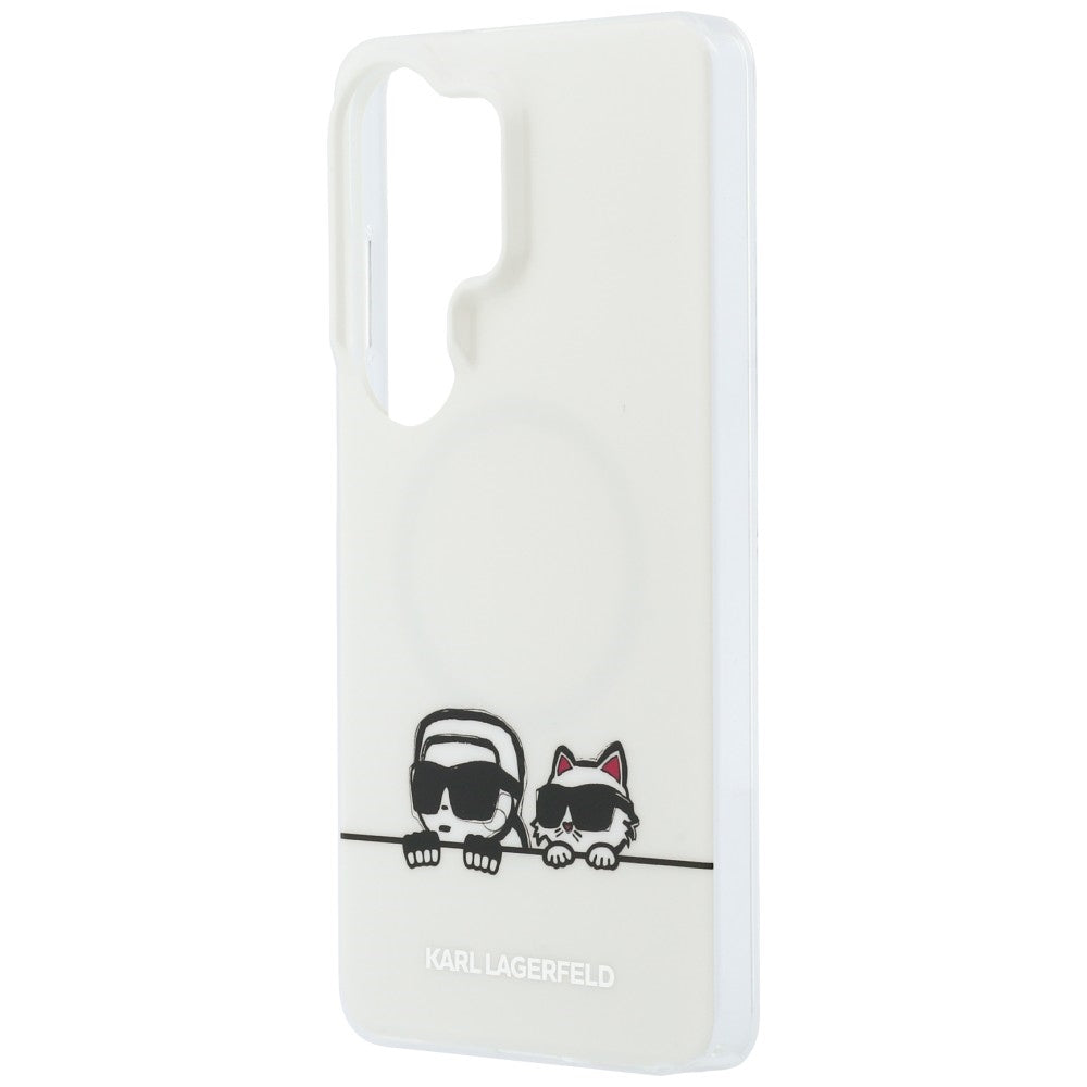 Karl Lagerfeld IML Peekaboo Karl & Choupette MagSafe Case til Samsung Galaxy S26 Ultra - Gennemsigtig