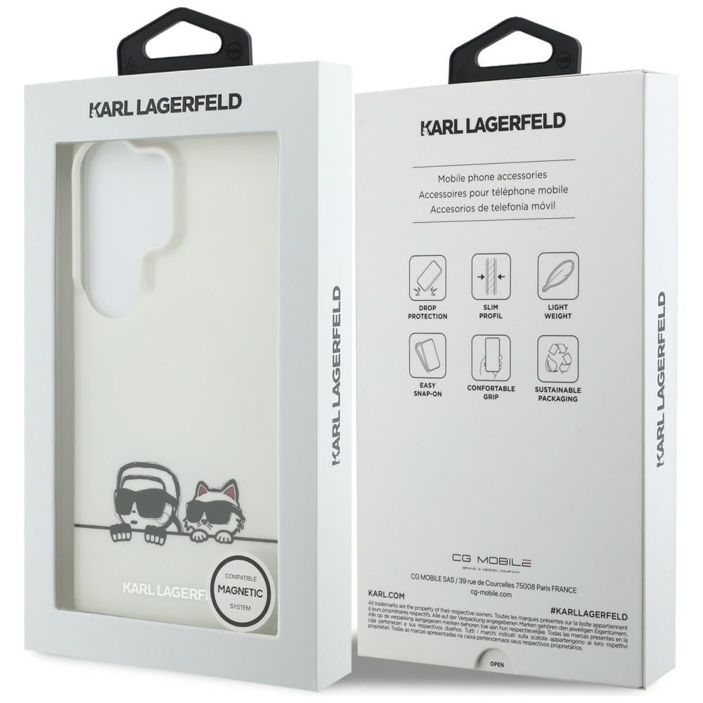 Karl Lagerfeld IML Peekaboo Karl & Choupette MagSafe Case til Samsung Galaxy S26 Ultra - Gennemsigtig
