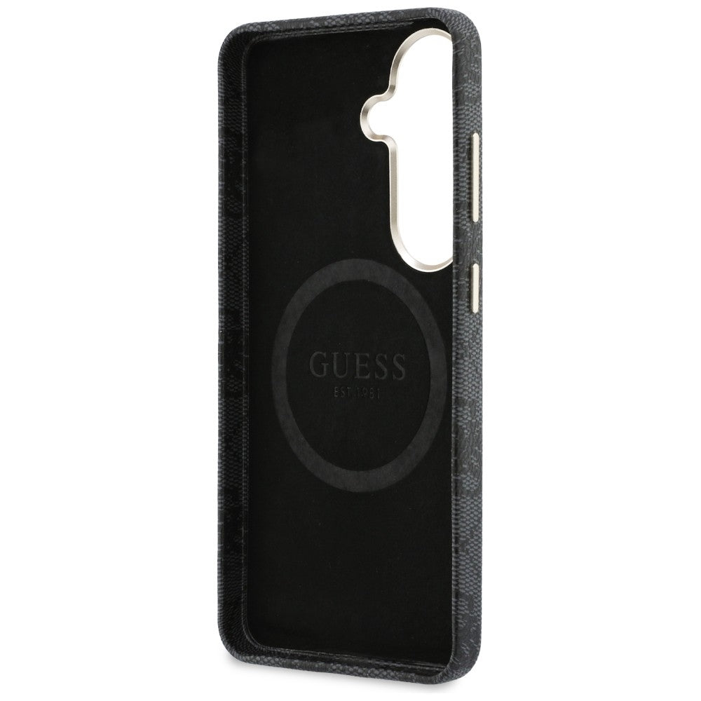 Guess 4G Script MagSafe Case for Samsung Galaxy S26 - Black