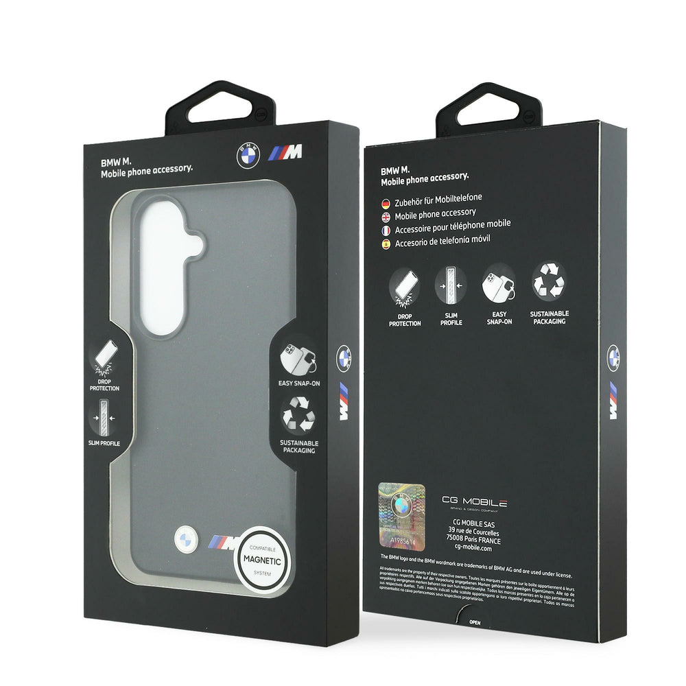 BMW M Metal Logo MagSafe Case til Samsung Galaxy S26+ - sort