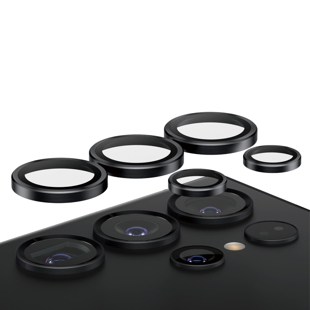 PanzerGlass ® Hoops® Kameralinsebeskytter Sort Samsung Galaxy S24 Ultra