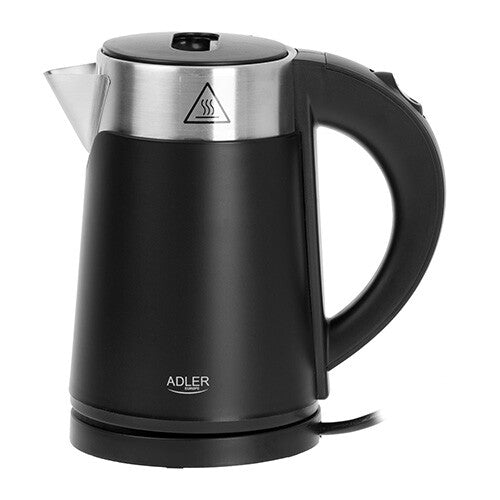 Adler AD 1372B elkedel 0,6 L 800 W Sort, Metallic