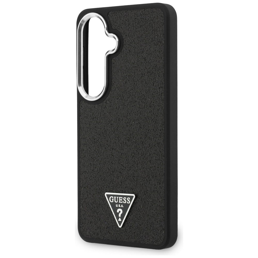 Guess Fixed Glitter Triangle MagSafe-kasse til Samsung Galaxy S26+ - sort