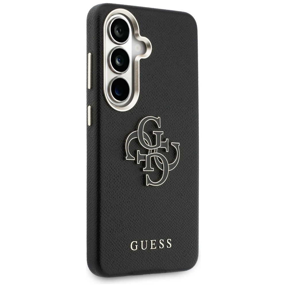 Guess Grained Big 4G Metal Logo case til Samsung Galaxy S26+ - sort
