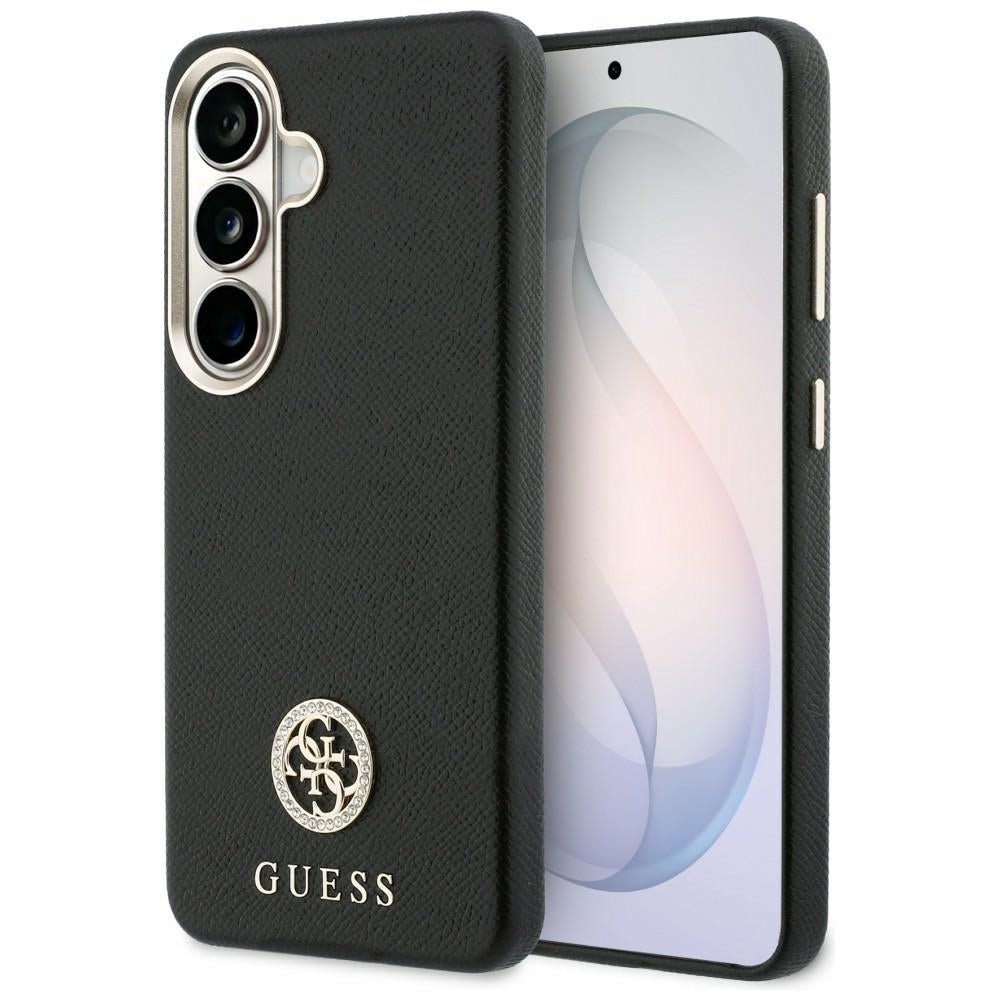 Guess Rhinestone Round Logo MagSafe Case til Samsung Galaxy S26+ - sort