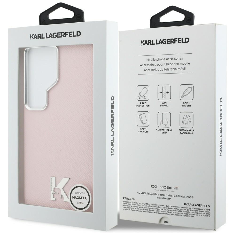 Karl Lagerfeld K Metal Logo MagSafe Case til Samsung Galaxy S26 Ultra - Pink