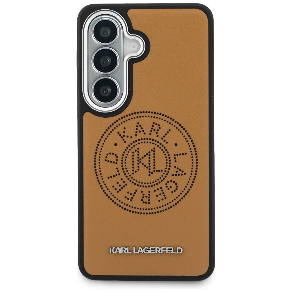 Karl Lagerfeld Perforeret KL MagSafe Case til Samsung Galaxy S26 - Brunt