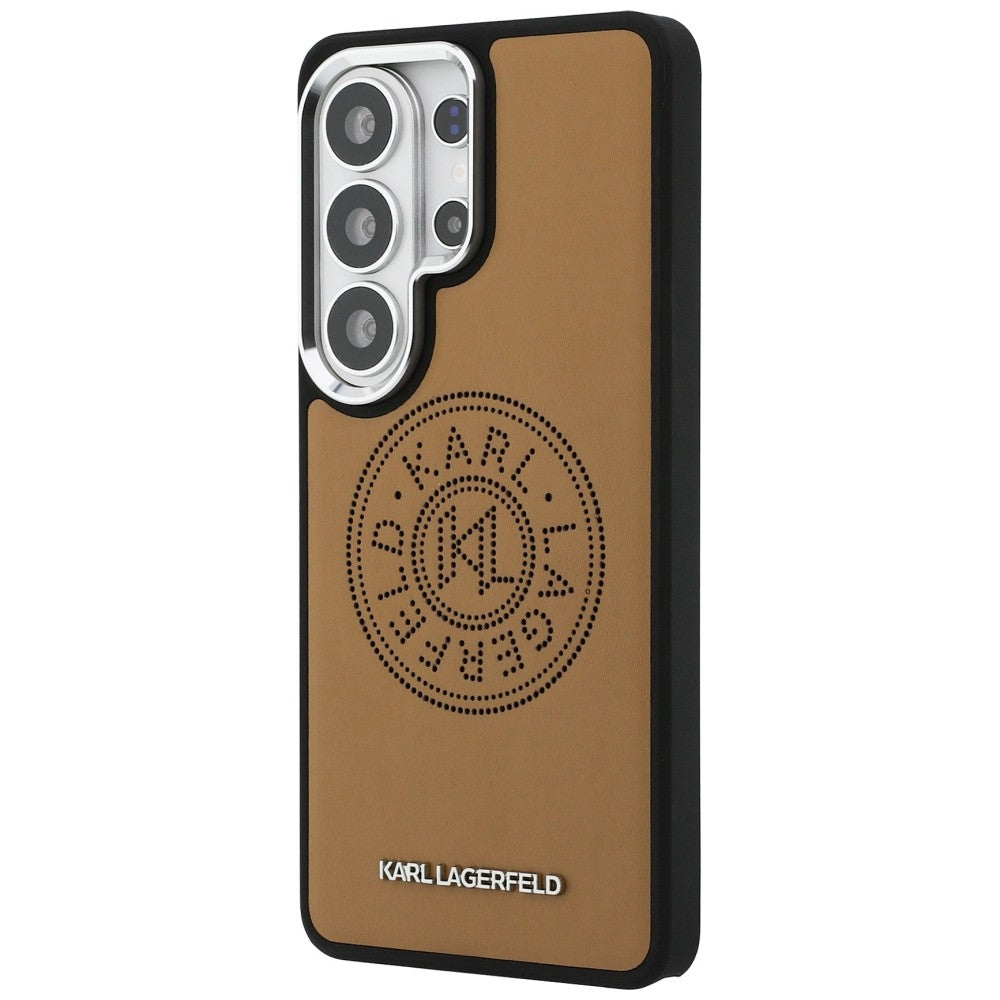 Karl Lagerfeld Perforeret KL MagSafe Case til Samsung Galaxy S26 Ultra - Brunt