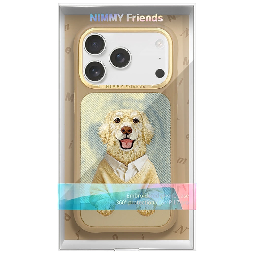 Nimmy Gentle Pets Series Dog MagSafe case til iPhone 17 Pro - brun