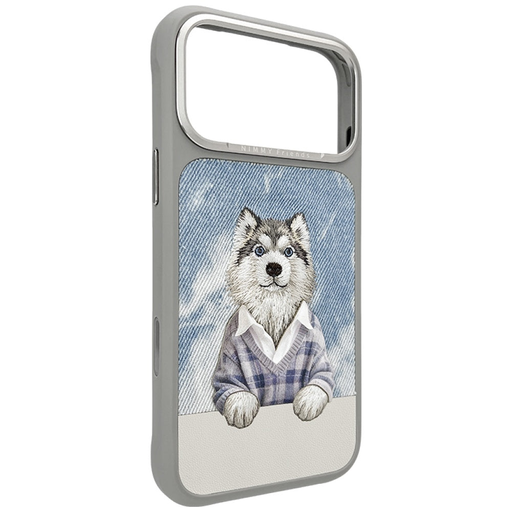 Nimmy Gentle Pets Series Dog MagSafe case til iPhone 17 Pro - grå