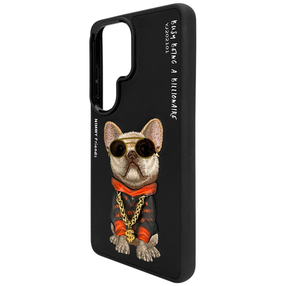 Nimmy Glasses Cool Dog Case for Samsung Galaxy S26 Ultra - Black