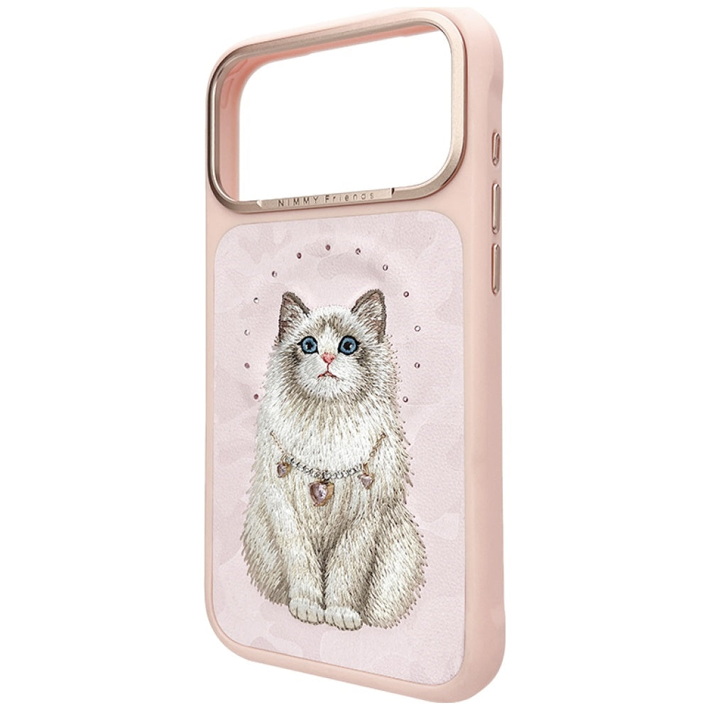 Nimmy Lucky Fashion Cat MagSafe-hylster til iPhone 17 Pro - pink