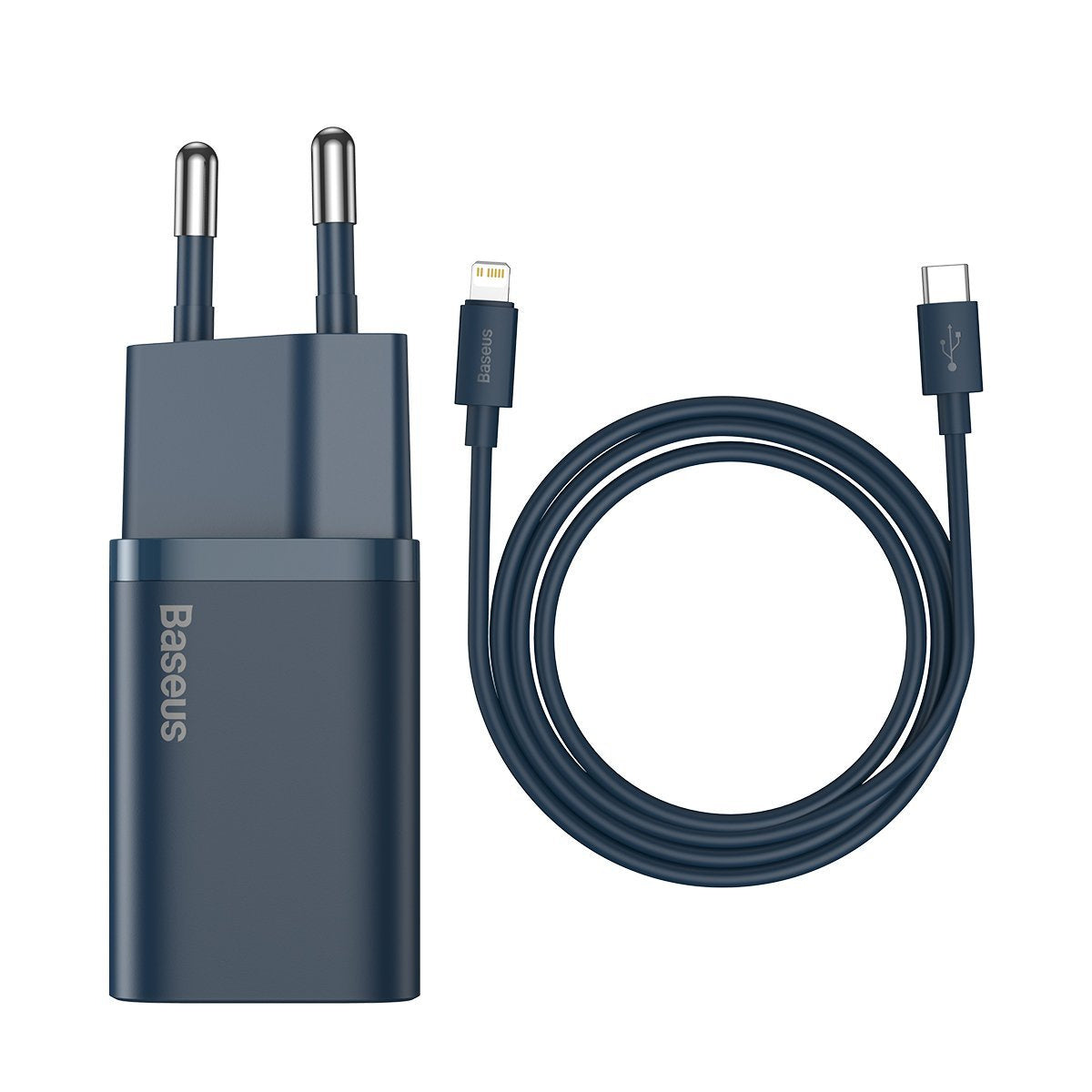 Baseus Super Si Quick Charger 1C 20W med USB-C-kabel til Lightning 1m (blå)