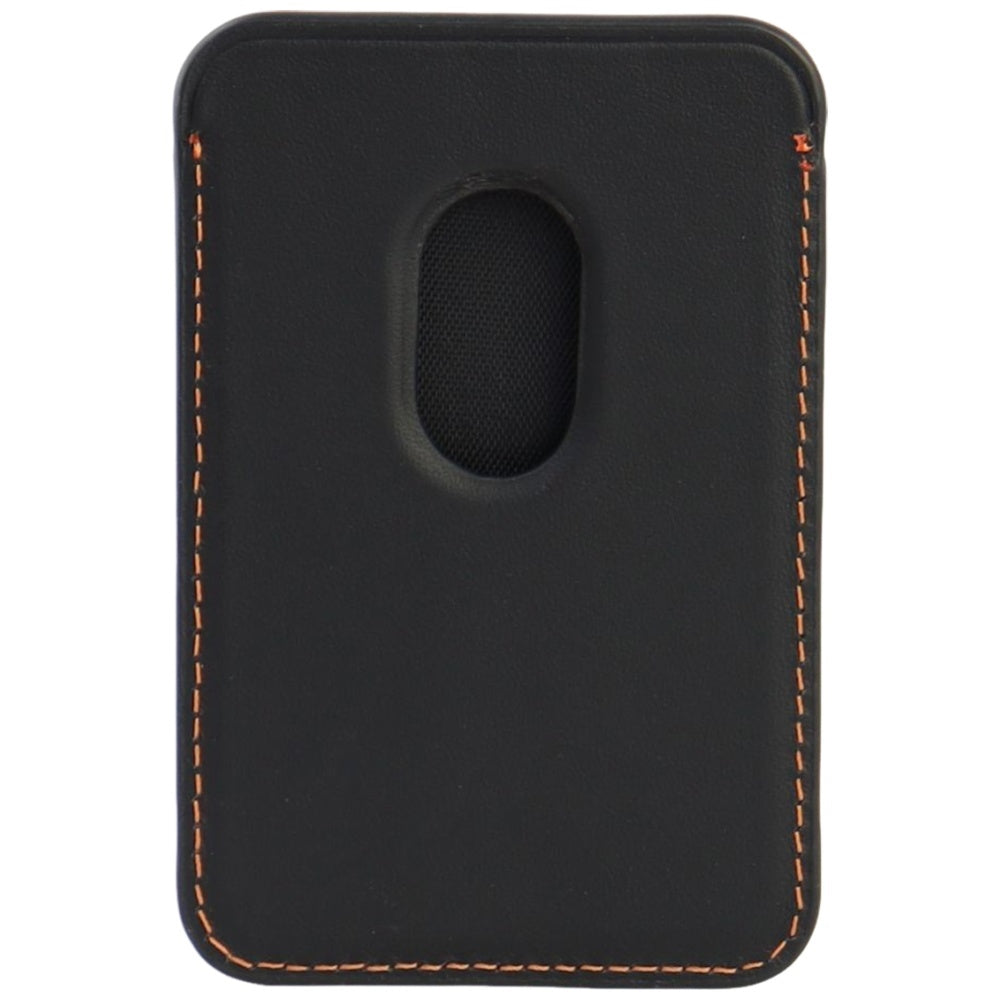 Lamborghini Urus D8 Genuine Leather MagSafe Magnetic Phone Wallet - sort og rød