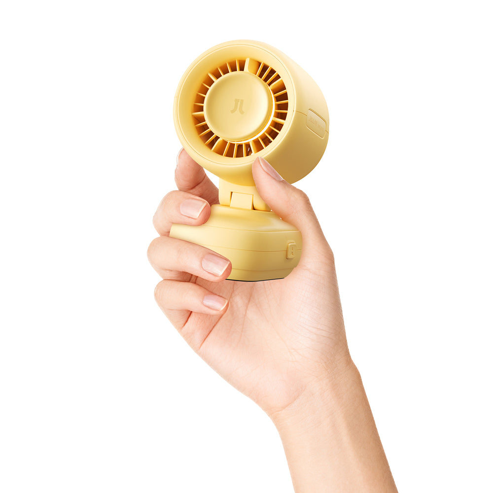 Jisulife Stroller Fan 4 5000mAh Mini Fan til Stroller med Metal Clip - Gul