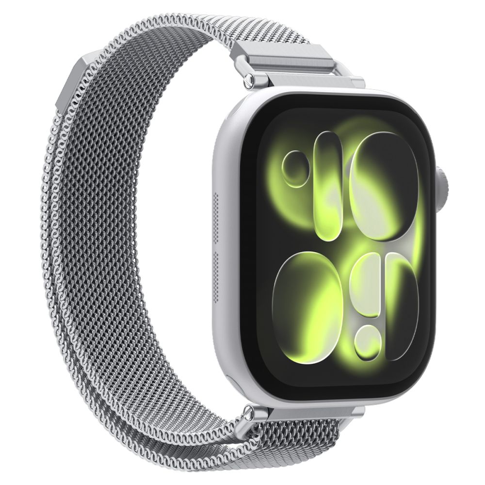 Spigen WBM4 rem til Apple Watch (40 / 41 / 42 mm) - Sølv