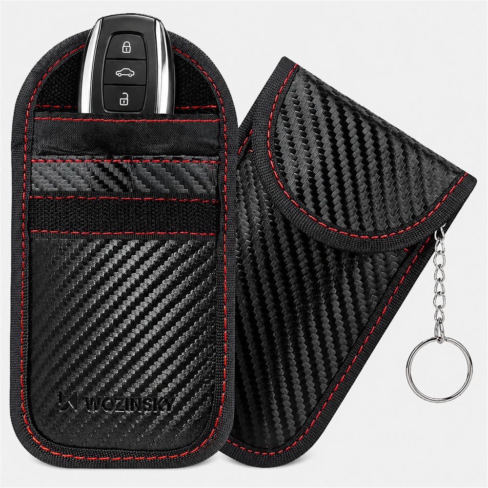 Wozinsky WPB-R14 RFID Blocking Case for Keyless Keys 14x9 cm - Black