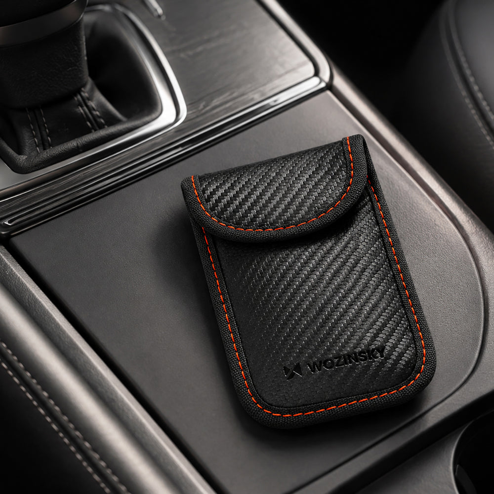 Wozinsky WPB-R14 RFID Blocking Case for Keyless Keys 14x9 cm - Black
