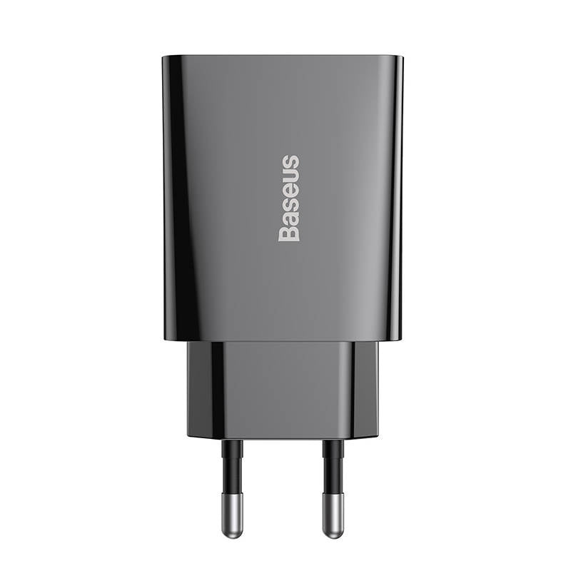 Baseus Speed Mini hurtigoplader, USB-C, PD, 3A, 20W (sort)