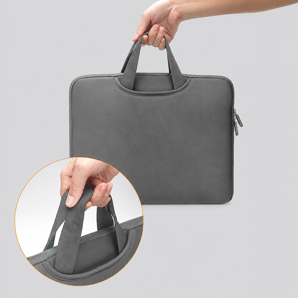 Wozinsky WNT-13G 13-14" Laptop Bag with Retractable Neoprene Handle - Gray