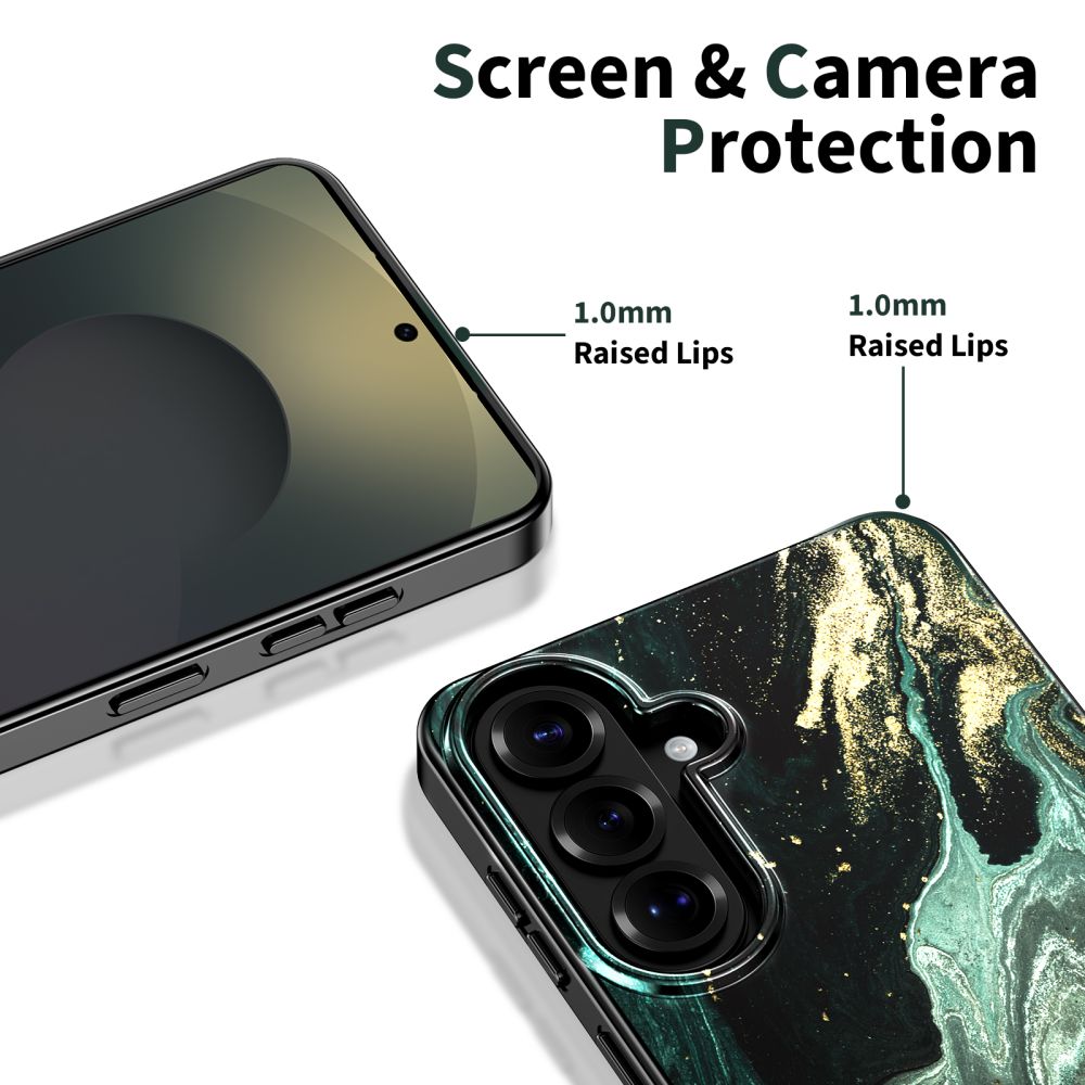 Tech-Protect Lamano MagSafe Case til Samsung Galaxy S26 - sort og grøn