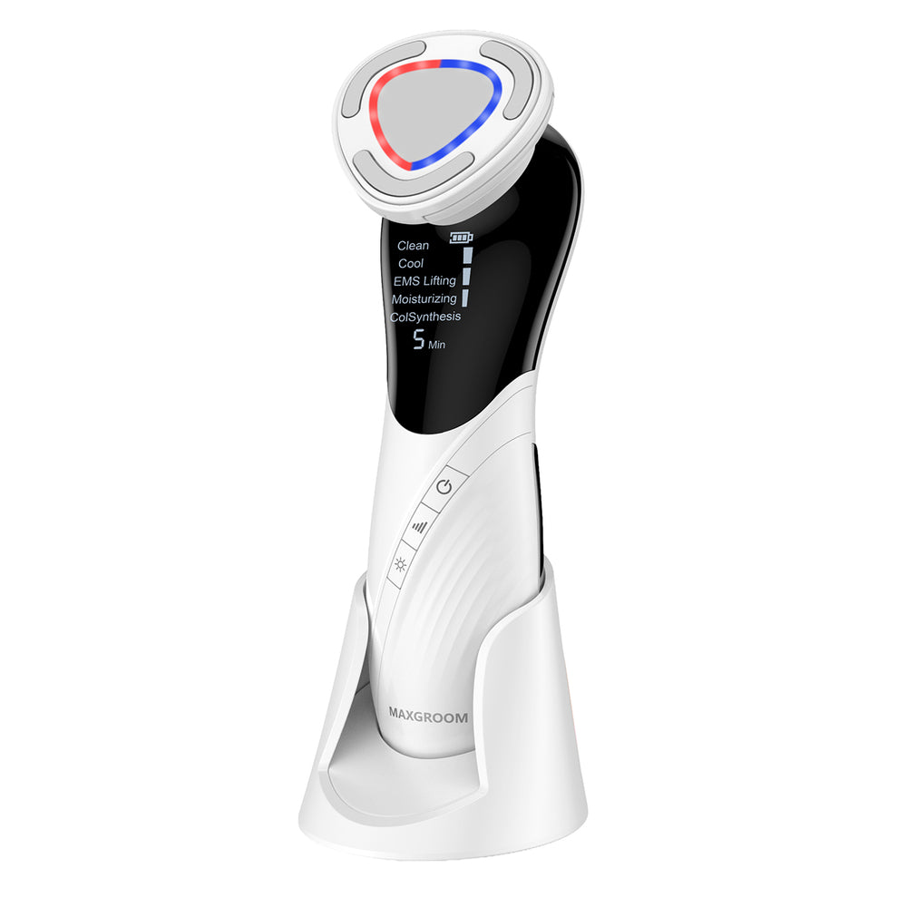 MAXGROOM D849 9-i-1-massasjeapparat med plejefunktion - hvid