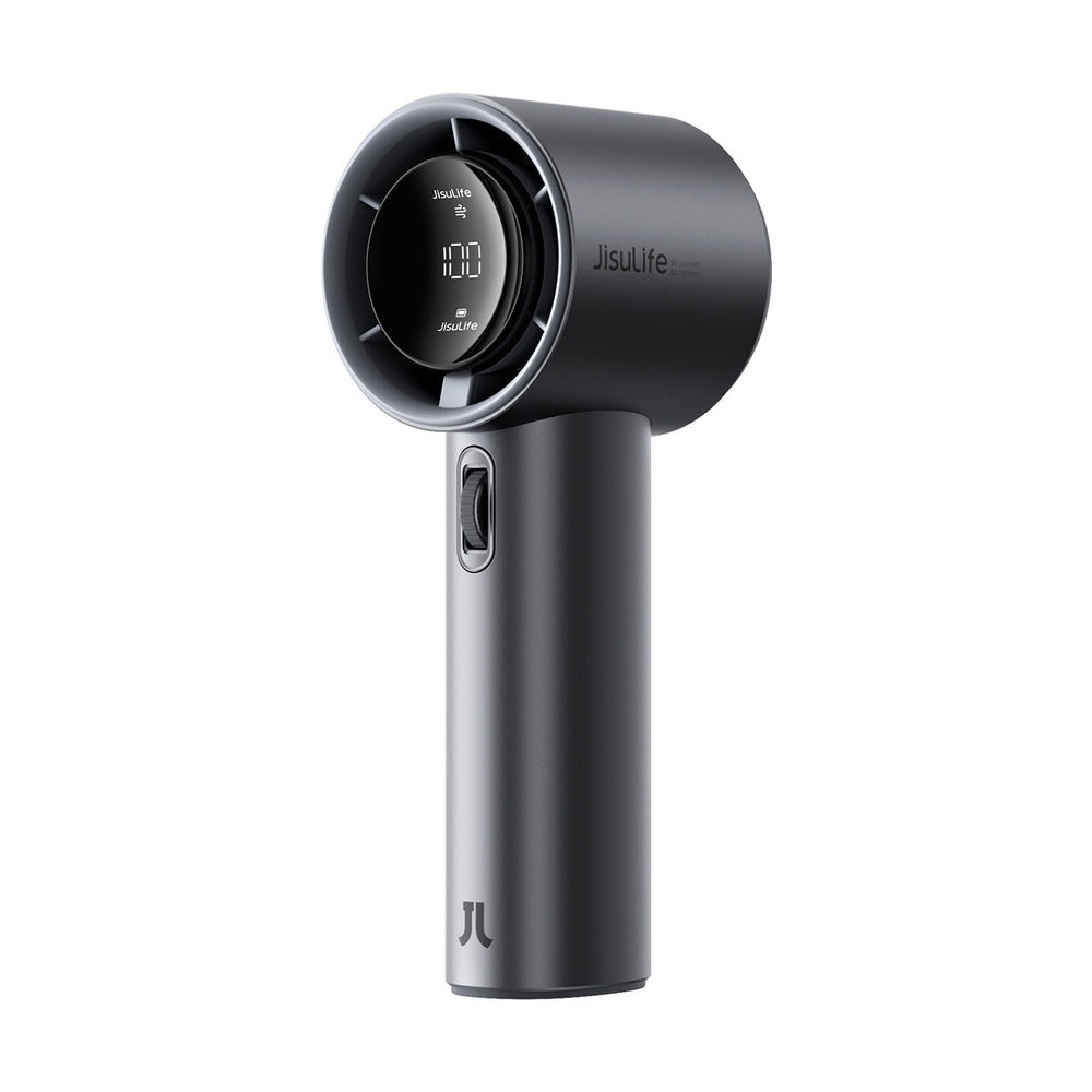 Jisulife Handheld Fan Pro1 S 5000mAh FA53PRO Mini Blower Portable USB Metal Fan - mørk grå