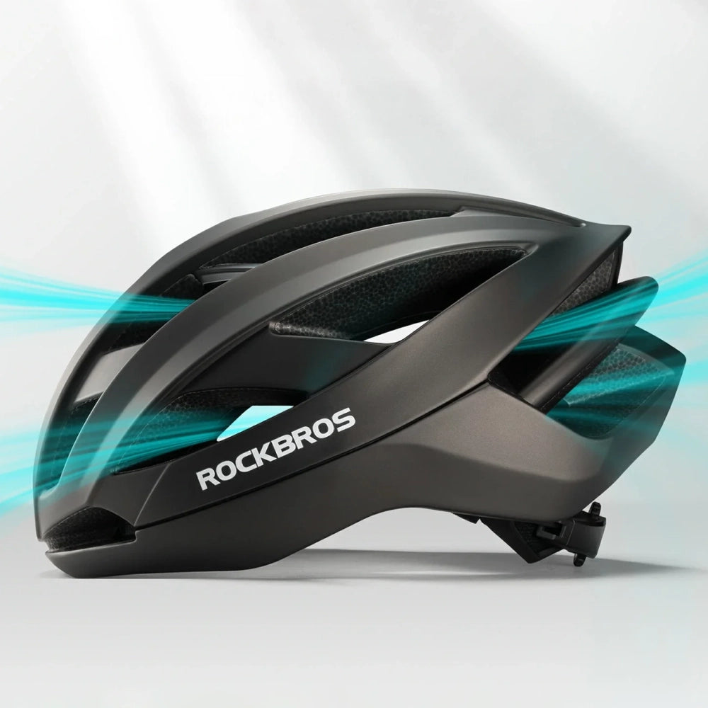 Rockbros LK-69 Bike Helmet with Reinforced Frame 58-62 cm - Black