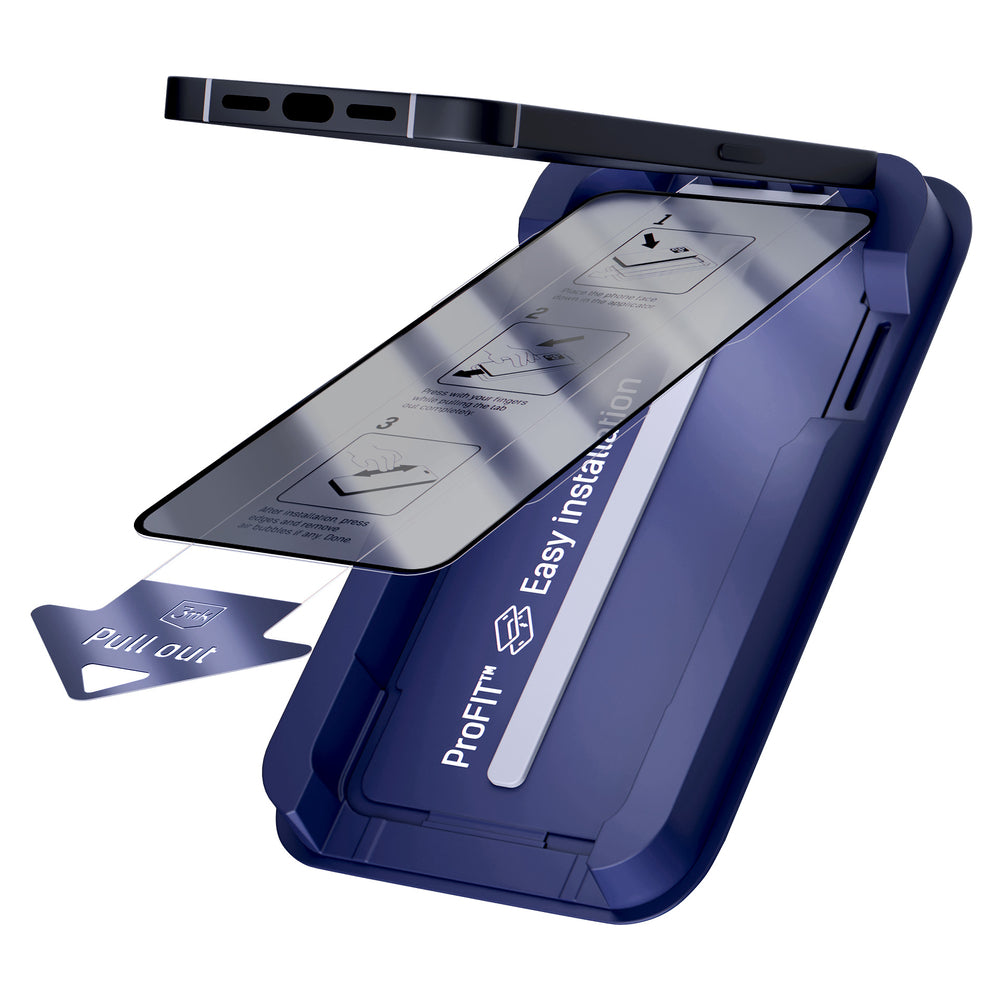 9H hærdet glas med 3mk HardGlass Max Privacy filter til iPhone 13/13pro/14/16E/17E