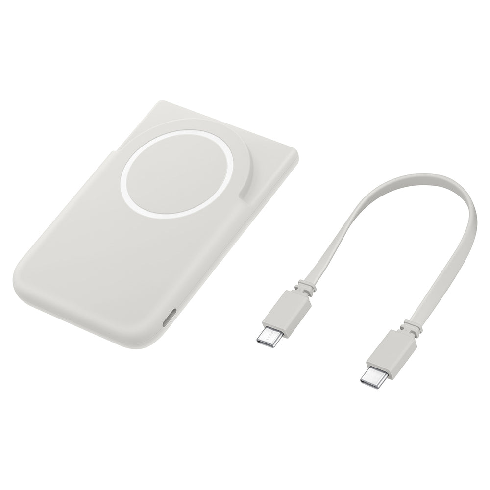 Samsung EB-U2500XJEGWW 25W Qi2 5000 mAh USB-C Power Bank med USB-C kabel - MagSafe Kompatibel USB-C - Grå
