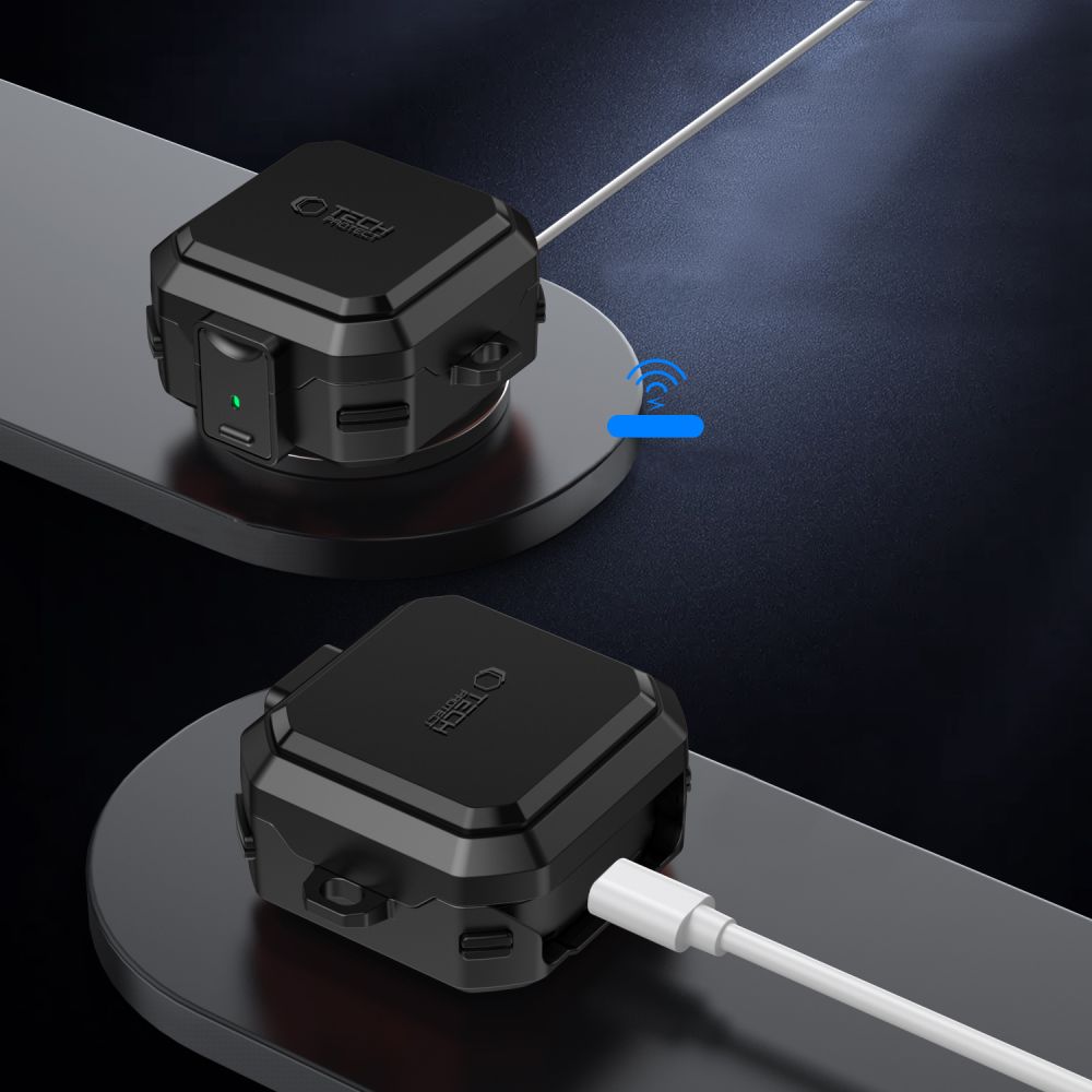 Tech-Protect Carbonox MagSafe Case til Samsung Galaxy Buds 4 / 4 Pro - sort
