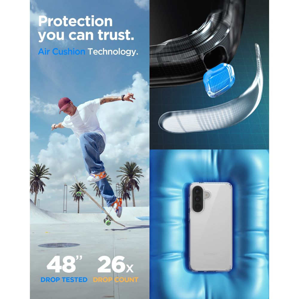 Spigen Ultra Hybrid Case til Samsung Galaxy A57 5G - Gennemsigtig
