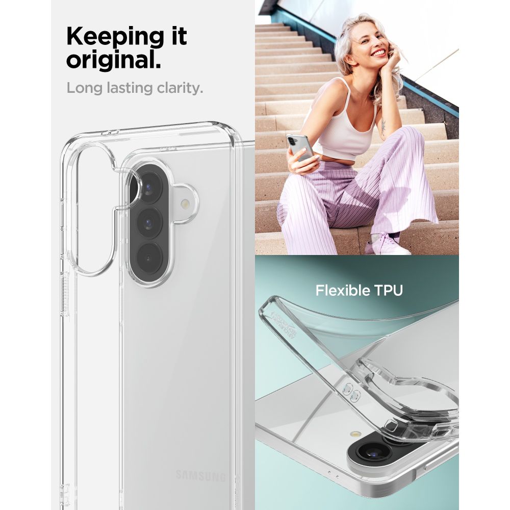 Spigen Liquid Crystal Case til Samsung Galaxy A57 5G - Gennemsigtig