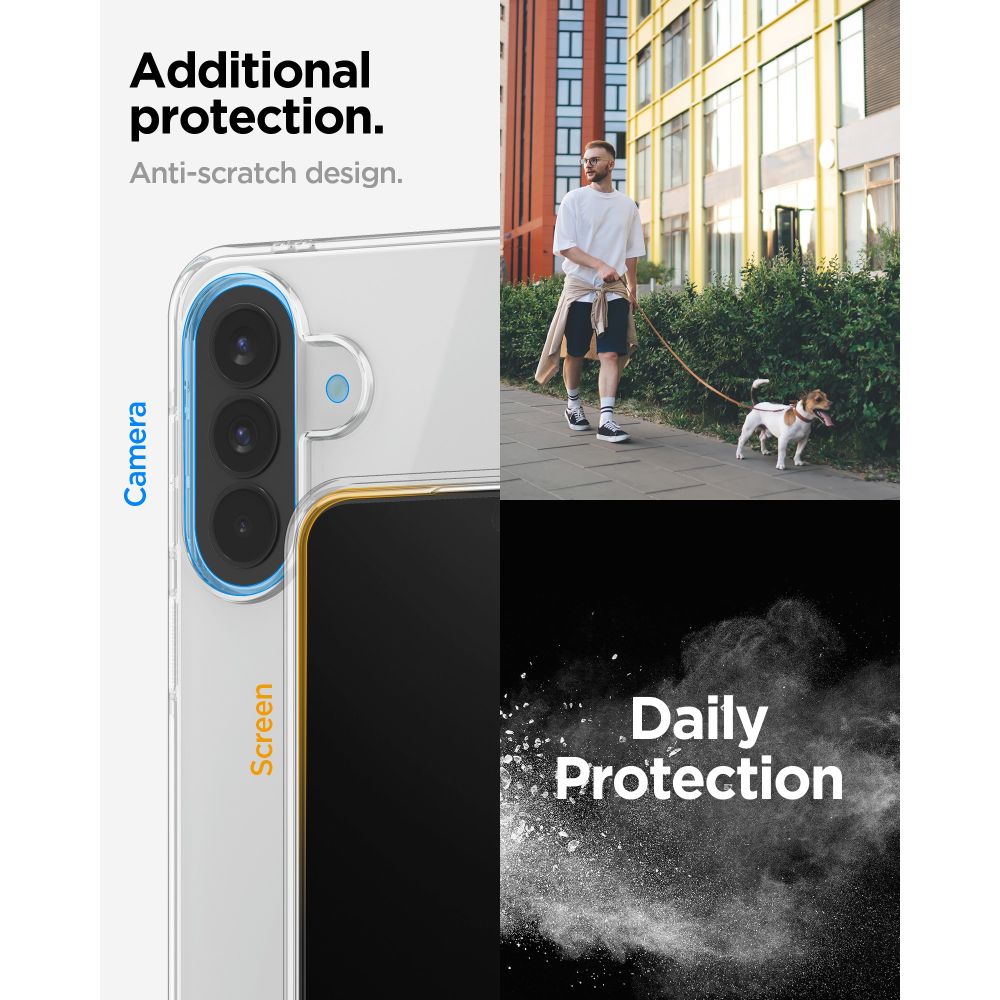 Spigen Liquid Crystal Case til Samsung Galaxy A57 5G - Gennemsigtig