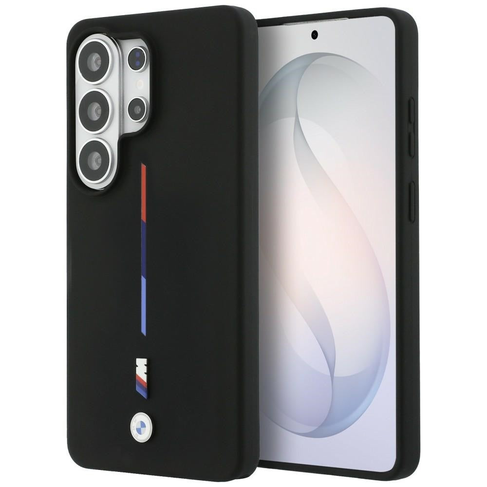 BMW M Silicone Tricolor Line MagSafe Case til Samsung Galaxy S26 Ultra - sort