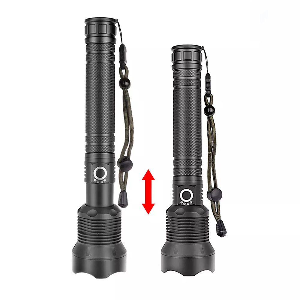 Wozinsky WLT-20W tactical flashlight 20 W 2000 lm CREE diodes IP65 with adjustable beam - black