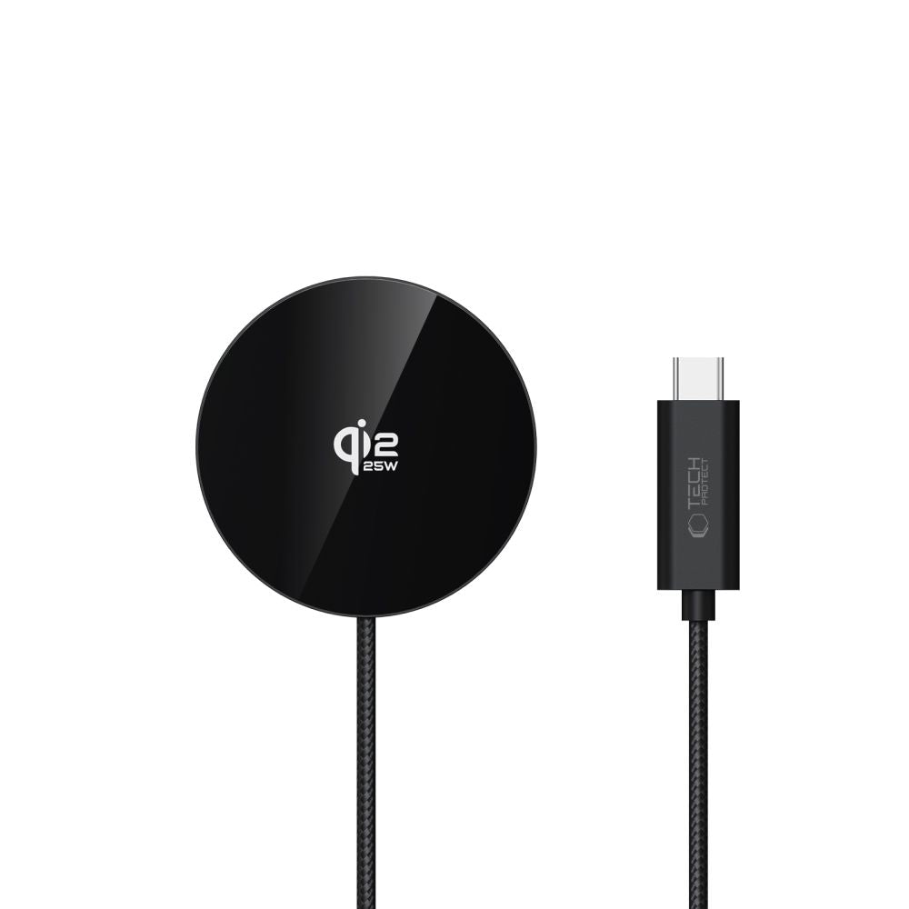 Tech-Protect A50 MagSafe 25W QI2.2 trådløs oplader - sort